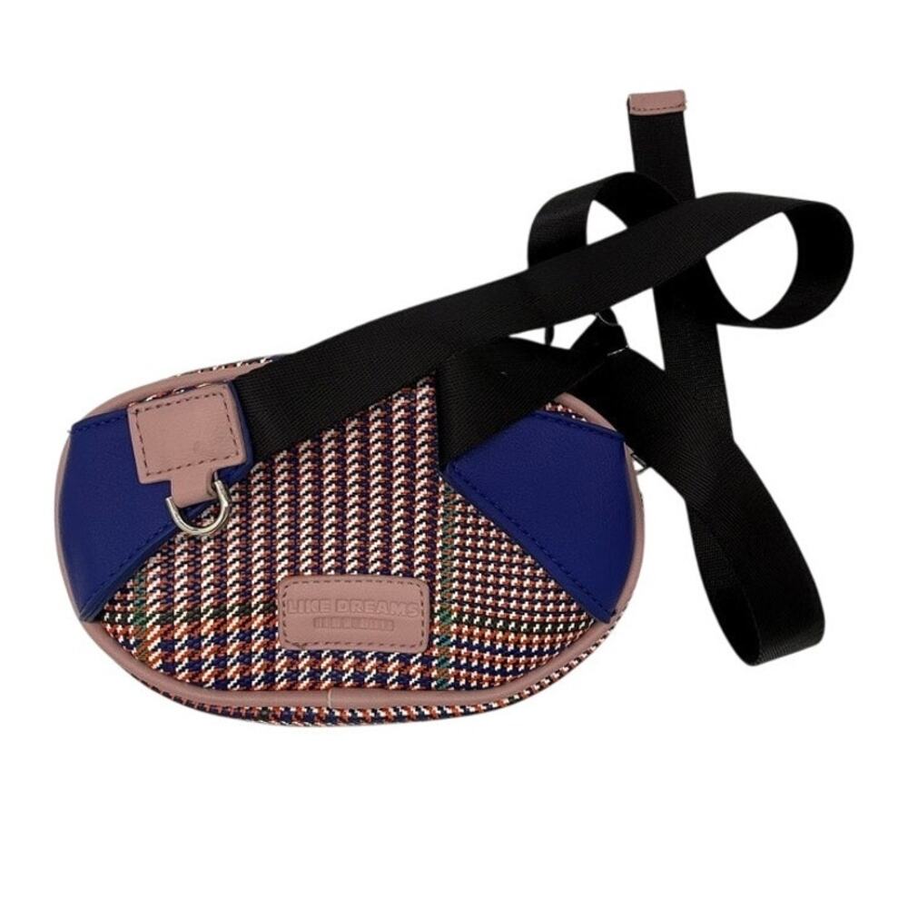 Like Dreams Plaid Convertible Belt Bag Crossbody Fanny Pack Multicolor One Size - Picture 2 of 12